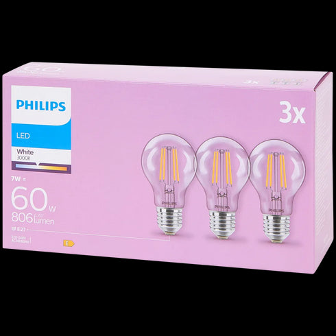 Becuri cu Filament Philips - Lumina Clasică și Eficiență Energetică (Racord E27)