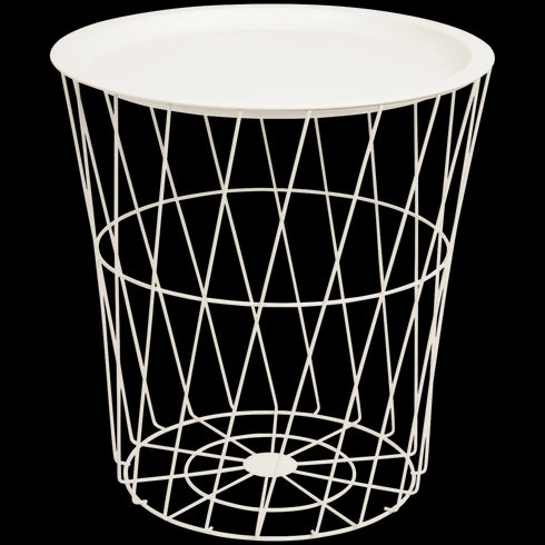 Măsuță de cafea elegantă 2 în 1 cu coș de depozitare din sârmă – Stil și funcționalitate pentru casa ta