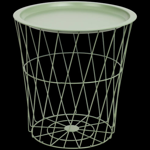 Măsuță de cafea elegantă 2 în 1 cu coș de depozitare din sârmă – Stil și funcționalitate pentru casa ta