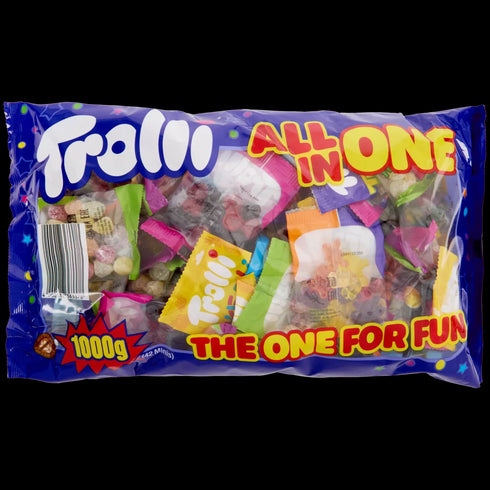 Pungi cu dulciuri Trolli All In One - Perfecte pentru petreceri și împărțit cu prietenii (1kg)