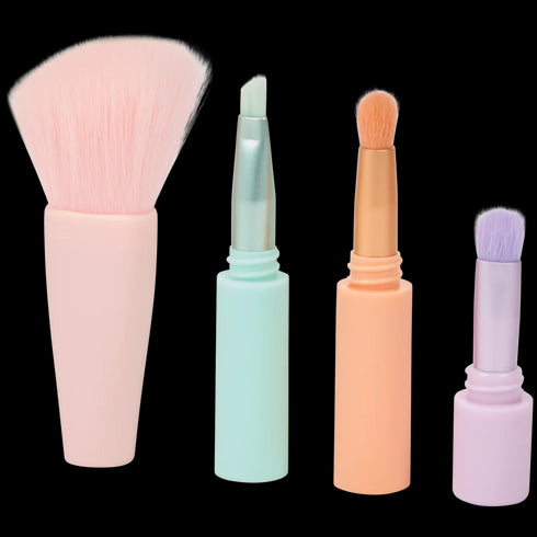 Pensulă de Machiaj Multifuncțională 4-în-1 - Esențială pentru Călătorii!