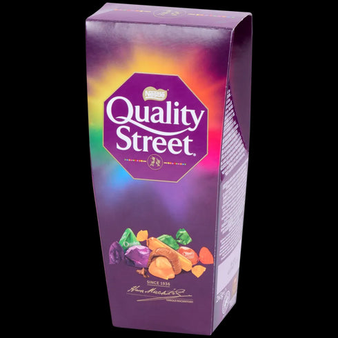 Nestlé Quality Street Amestec de ciocolate cremoase, toffee moale și umpluturi delicioase, 11 gusturi diferite, 265 g