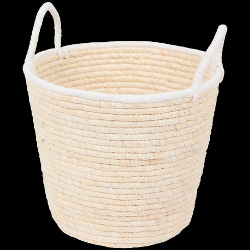 Coș de Depozitare Elegant din Material Natural - Soluția Perfectă pentru Organizarea Casei Tale