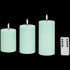 Set LED Lumânări Decorative cu Telecomandă - 3 Bucăți - Atmosferă Sigură și Elegantă
