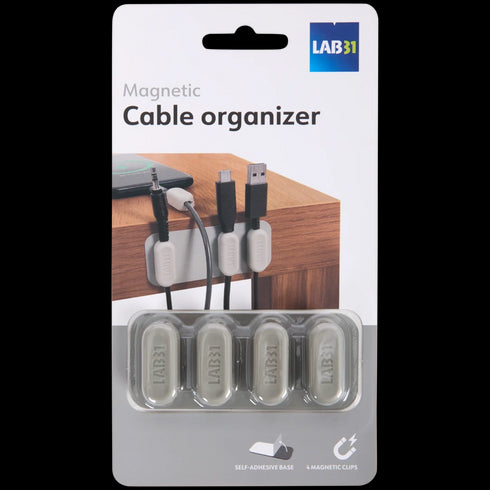 Suport Magnetic Universal pentru Cabluri Lab31 - Organizare Perfectă a Cablurilor