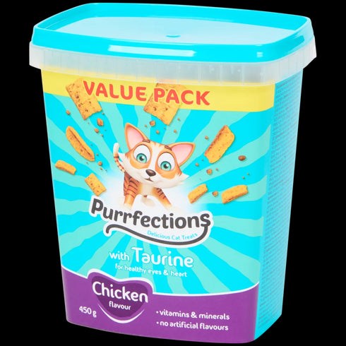 Gustări Premium Purrfections pentru Pisici - Sănătate și Delicii în Fiecare Mușcătură!