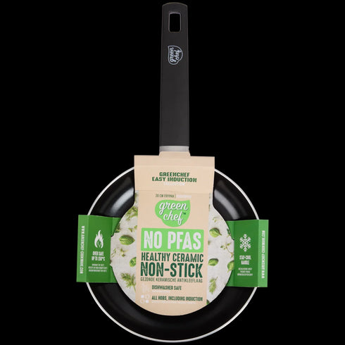 Tigaie Profesională Green Chef - Diametru 20 cm - Antiaderentă, Eco-Friendly