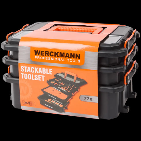 Set Profesional de Scule Werckmann - 77 Piese, Cutie Stivuibilă