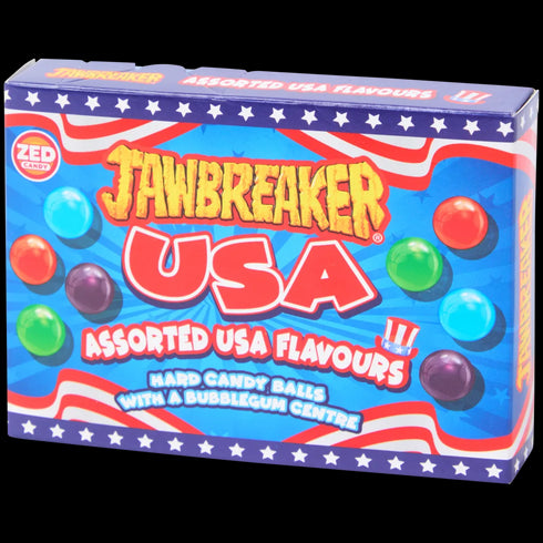 Zed Candy Jawbreakers USA - Bomboane Explozive cu Gumă de Mestecat, Arome Autentice din SUA