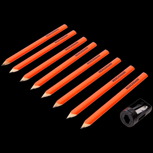 Set Premium de Creioane de Tîmplărie Werckmann - 9 Piese, Lemn Certificat FSC®