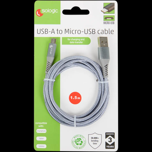 Cablu Micro-USB Sologic: Încărcare Rapidă și Transfer de Date - Perfect pentru Dispozitivele Tale