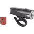 Set de lumini LED pentru biciclete Walfort STVZ0, 130 Lumen, Max. 100m, Indicator baterie