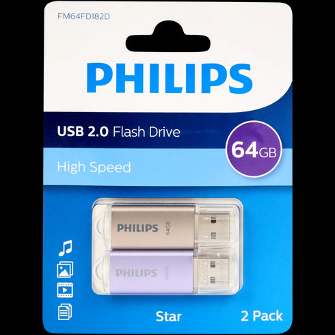 Stick USB Philips de 64GB - Stocare Rapidă și Sigură pentru Toate Fișierele Tale