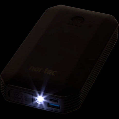 Nor-Tec: Soluția Completă pentru Mașina Ta - Baterie Externă, Lanternă LED SOS și Cabluri de Pornire