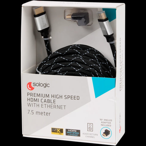 Cablu HDMI Sologic 4K cu Adaptor și Ethernet - Performanță Audio-Video Superioară