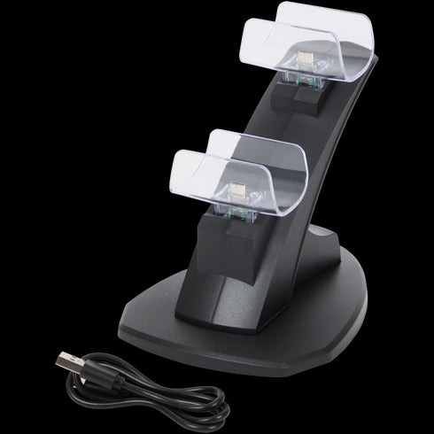 Stație de Încărcare Dublă Premium pentru PlayStation 5 - Încărcare Rapidă și Indicator LED
