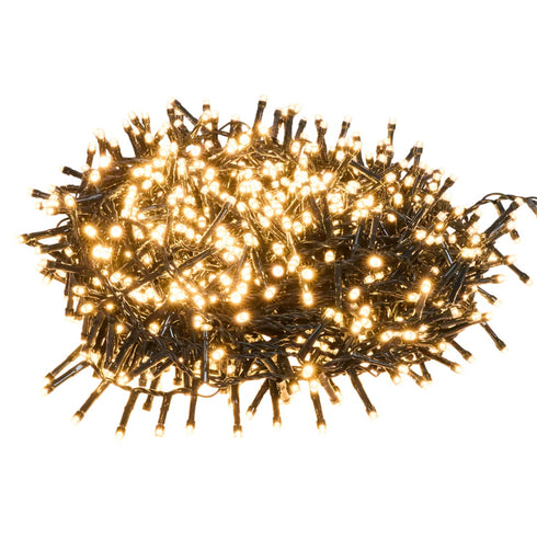 Instalație Luminoasă LED Crăciun Fulgi Luxuriance Lights - 8 Moduri Iluminare, Alb Cald