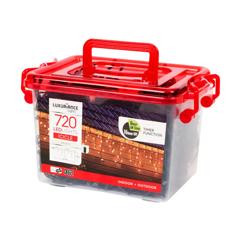 Instalație Luminoasă LED Crăciun Fulgi Luxuriance Lights - 8 Moduri Iluminare, Alb Cald