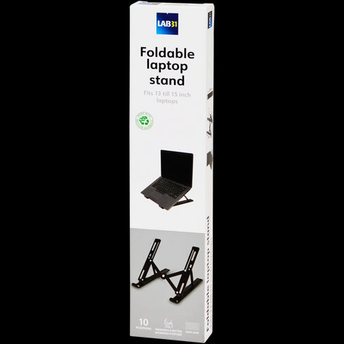 Suport Ergonomic Pliabil pentru Laptop Lab31 - 10 Poziții, Antiderapant - Optimizați-vă Spațiul de Lucru