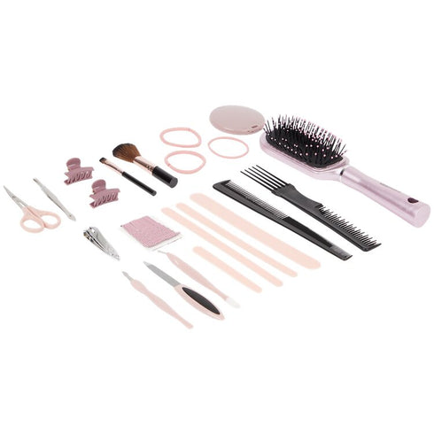 Set trusa de frumusete cu accesorii Eleganza, 53 buc. | Roz