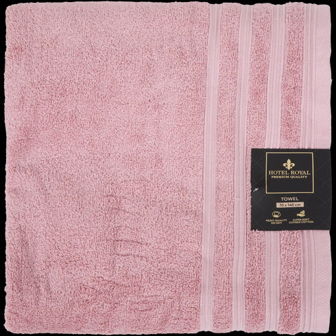 Prosop de Baie Hotel Royal - Roz Mauve - Bumbac 100% - Luxos și Ultra-Absorbant