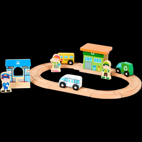 Circuit auto din lemn Mini Matters