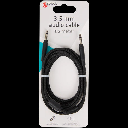 Cablu Audio Sologic AUX 1.5m - Sunet de Înaltă Calitate pentru Dispozitivele Tale