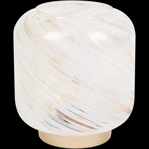 Lampă de Masă Elegantă din Sticlă - Iluminare Ambientală, Wireless, Românească