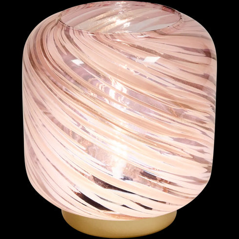 Lampă de Masă Elegantă din Sticlă - Iluminare Ambientală, Wireless, Românească