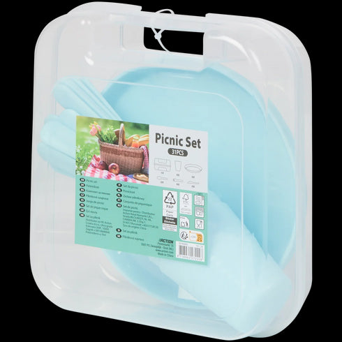 Set Picnic Complet - Veselă și Tacâmuri pentru Aventuri în Aer Liber