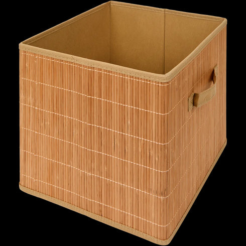 Coș de Depozitare din Bambus Natural - Soluția Elegantă și Eco-Responsabilă