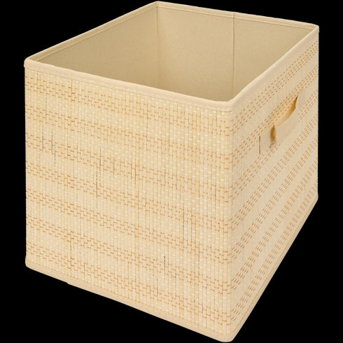 Coș de Depozitare din Bambus Natural - Soluția Elegantă și Eco-Responsabilă