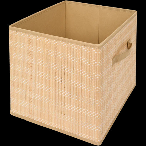 Coș de Depozitare din Bambus Natural - Soluția Elegantă și Eco-Responsabilă