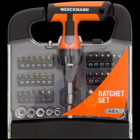 Set Profesional de Biți și Capete de Chei Tubulare Werckmann - 48 Piese