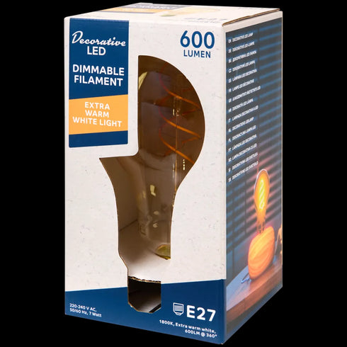 Lampă LED Retro cu Filament Eurodomest - Iluminat Cald și Reglabil