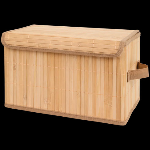 Coș de Depozitare Pliabil din Bambus - Soluția Elegantă și Durabilă pentru Organizare