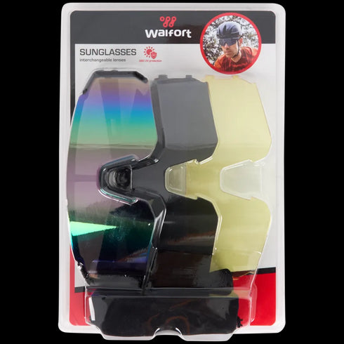 Ochelari de Soare Sportivi pentru Ciclism Walfort - Protecție UV 380, Lentile Interșanabile