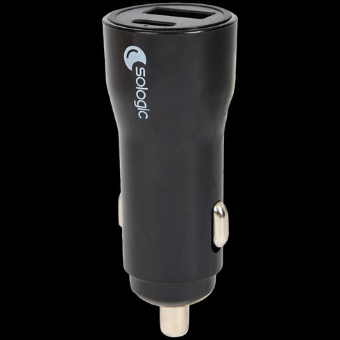 Încărcător Auto Rapid Sologic cu 2 Porturi USB-A - Performanță și Siguranță în Mișcare