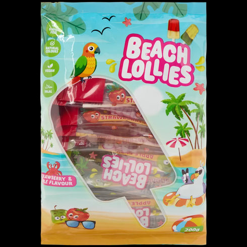 Acadele de Plajă "Summer Fun" - 200g | Gust Intens de Căpșuni și Mere (Vegan & Fără Gluten)