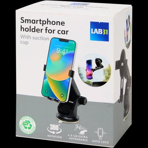Suport Auto Universal pentru Smartphone Lab31 - Siguranță și Confort la Volan (75% Plastic Reciclat)