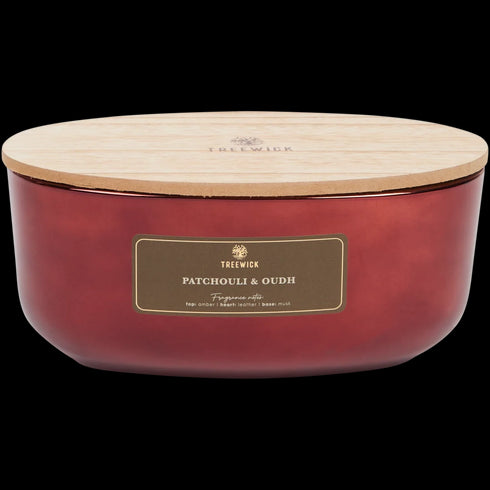 Lumânare Parfumată de Lux Treewick cu 2 Fitile din Lemn - Relaxare și Ambiantă Caldă