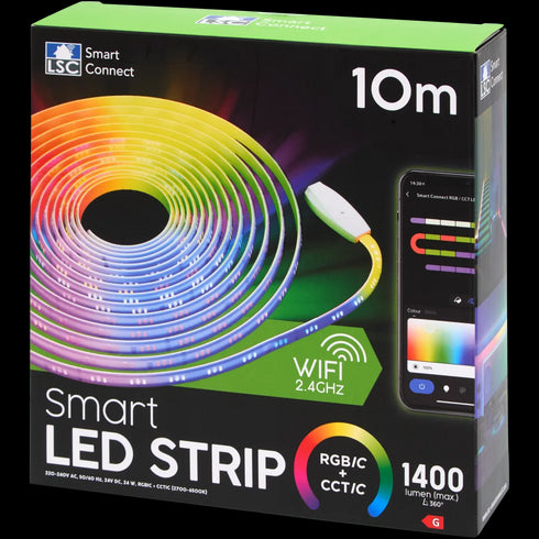 Bandă LED Inteligentă XXL LSC Smart Connect - Control Vocal și Wi-Fi