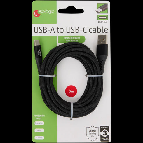 Cablu USB-C Sologic: Încărcare Rapidă și Transfer de Date Ultra-Performant