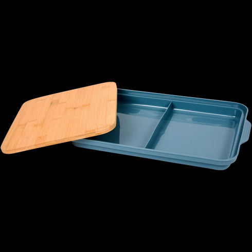 Tocător Multifuncțional din Bambus cu Tavă de Colectare Integrată - Ideal pentru Bucătăria Modernă