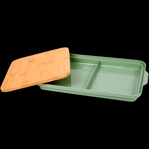 Tocător Multifuncțional din Bambus cu Tavă de Colectare Integrată - Ideal pentru Bucătăria Modernă