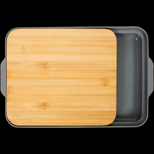 Tocător Multifuncțional din Bambus cu Tavă de Colectare Integrată - Ideal pentru Bucătăria Modernă
