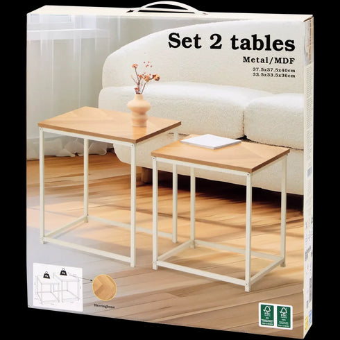 Set Masă Auxiliară Modernă - Stil Industrial în Limba Română