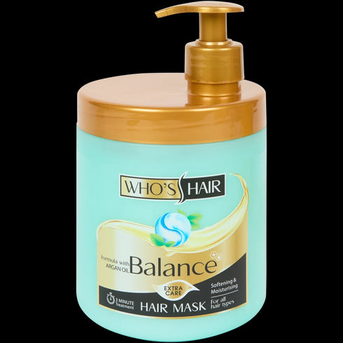 Mască de Păr Profesională Who's Hair - Hidratare și Strălucire Intensă (750ml)
