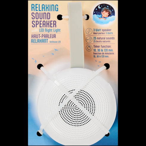 Boxă de Noapte Premium cu Lumină de Veghe - Sunete Naturale pentru Somn Liniștit