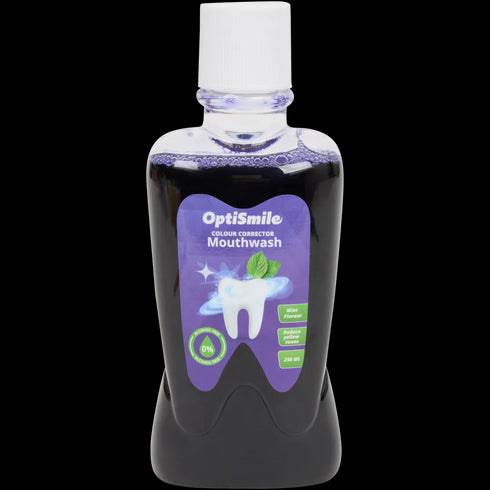 Apă de Gură OptiSmile Colour Corrector - Albire Profesională și Protecție Zâmbetului Tău!